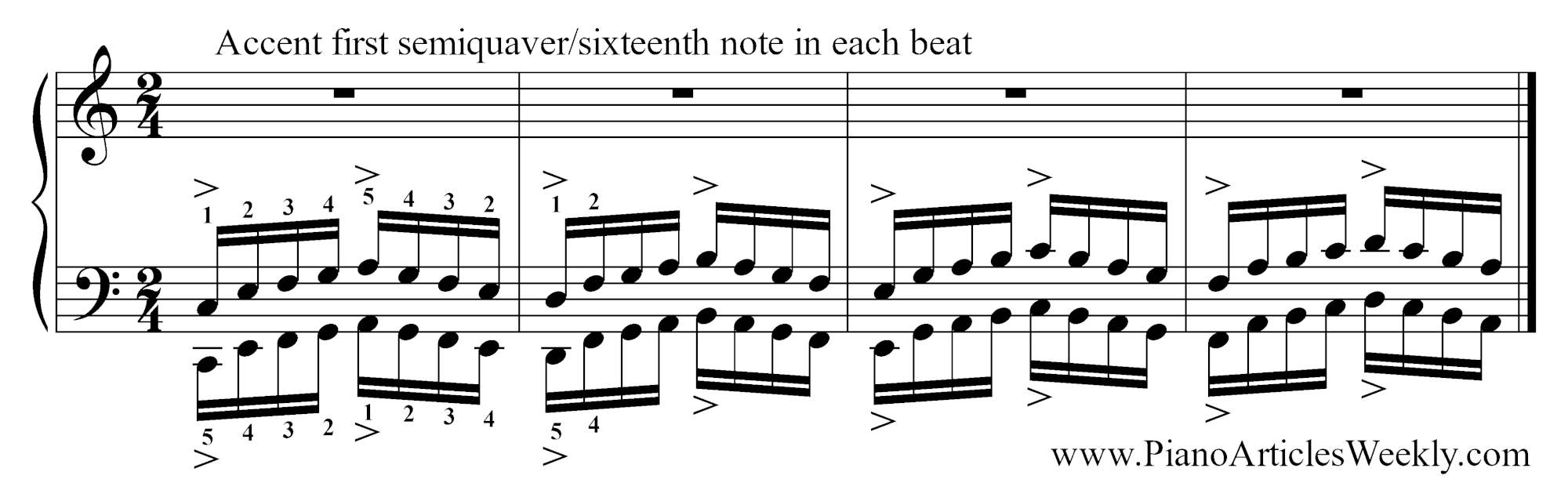 Hanon-Exercise-accent-first-semiquaver_sixteenth-note-in-each