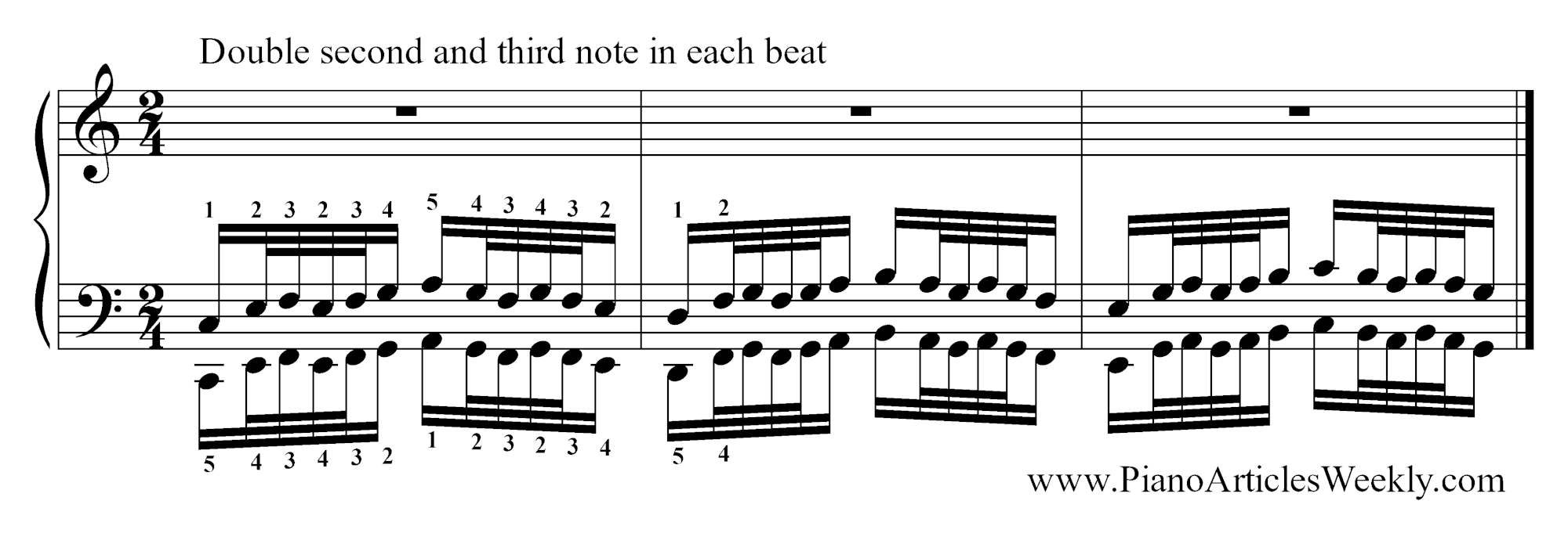 Hanon-Exercise-double-second-and-third-semiquaver_sixteenth-note-in-each-beat