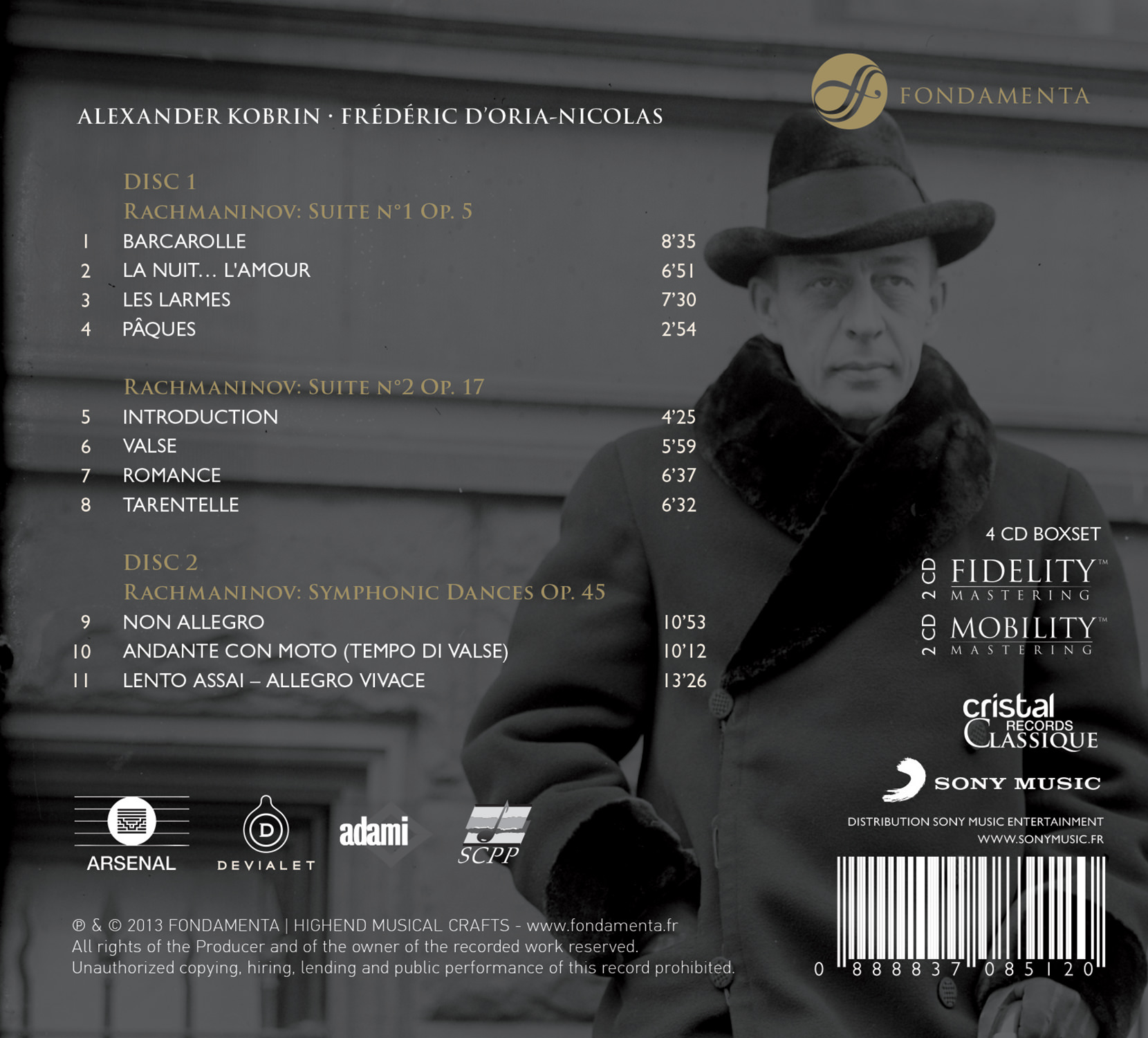 Rachmaninov-Suites-Kobrin-Heritage-Back-CD-cover