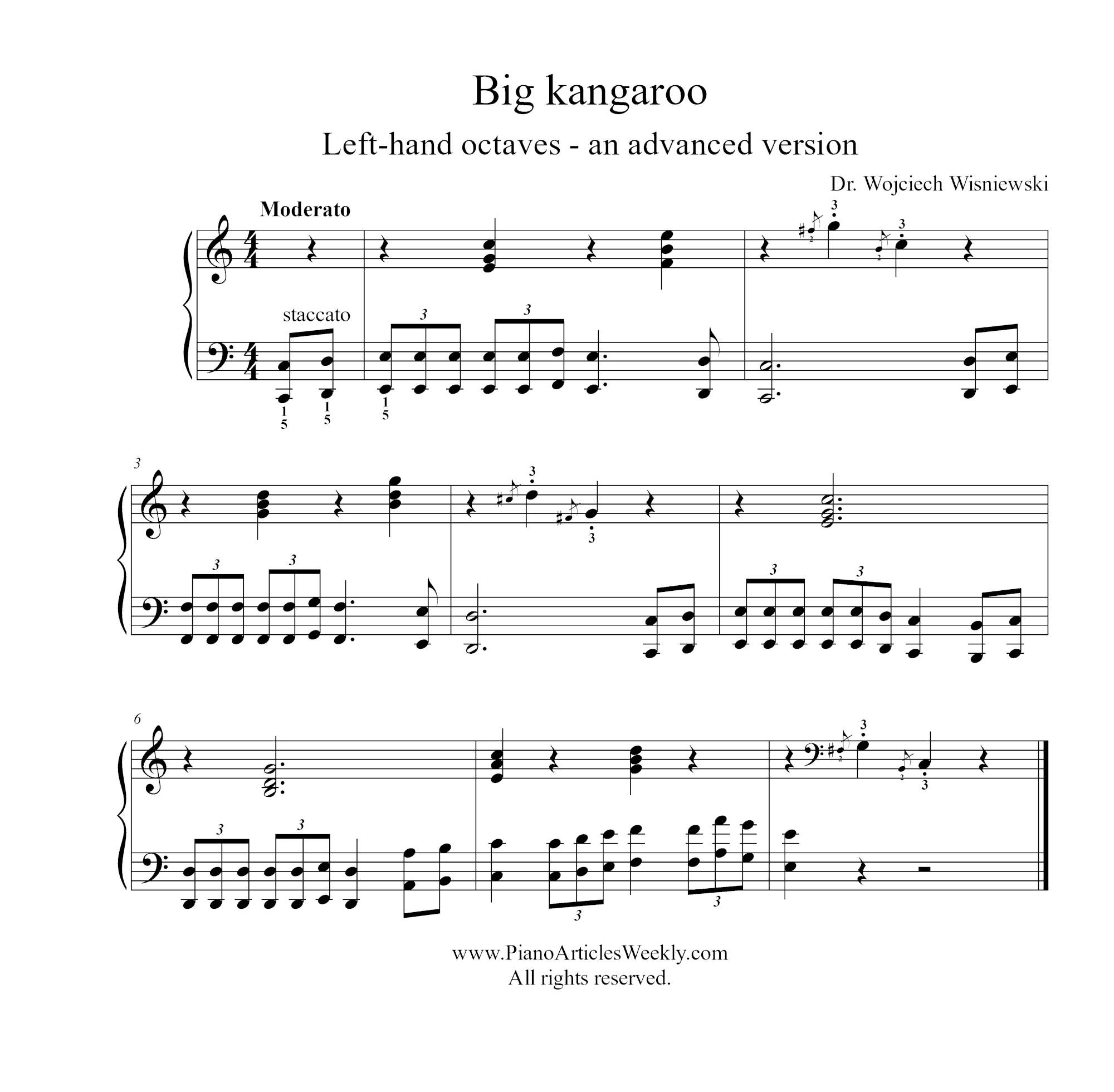 Big Kangaroo - left hand octaves advanced