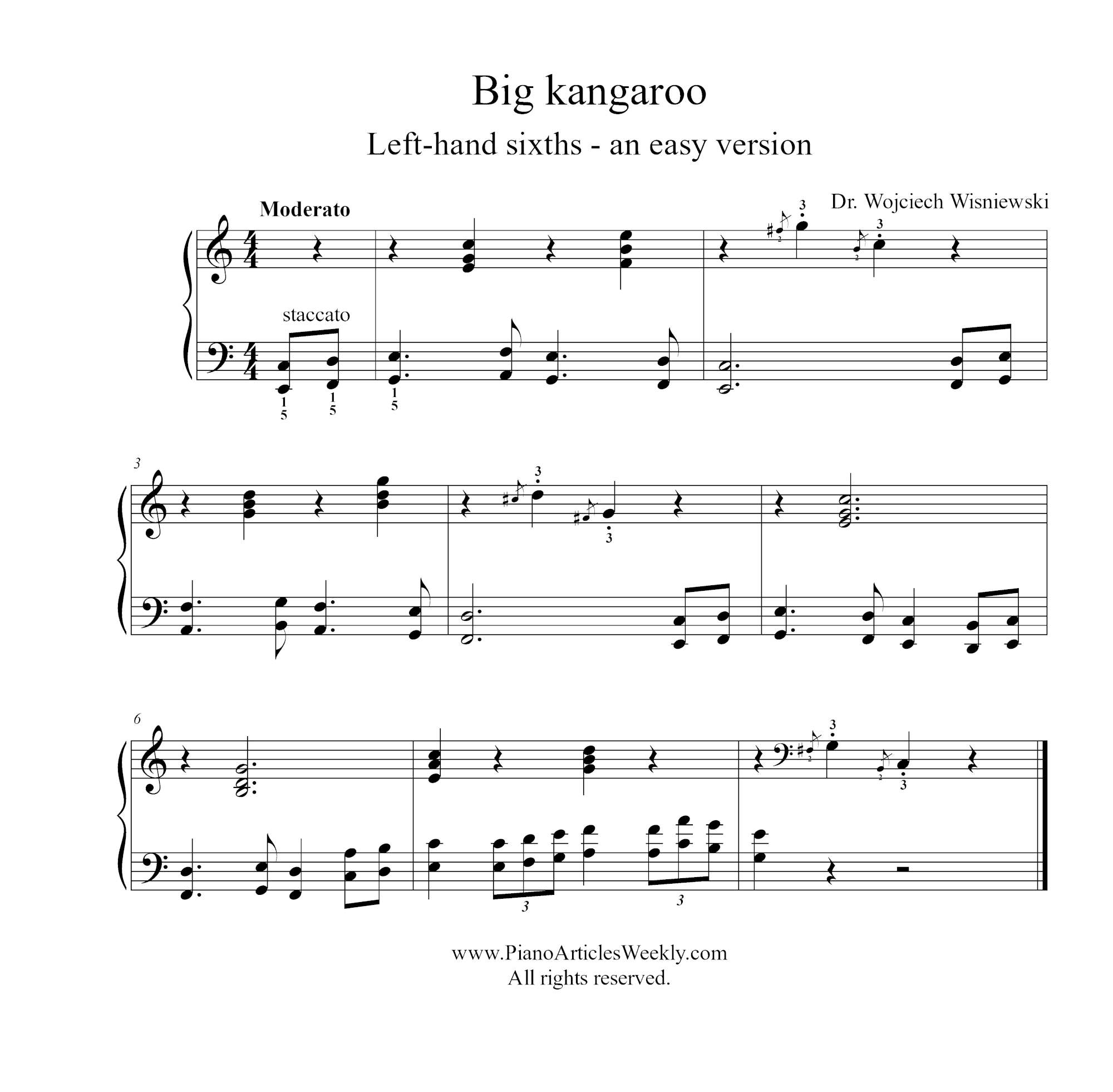 Big Kangaroo - left hand sixths easy