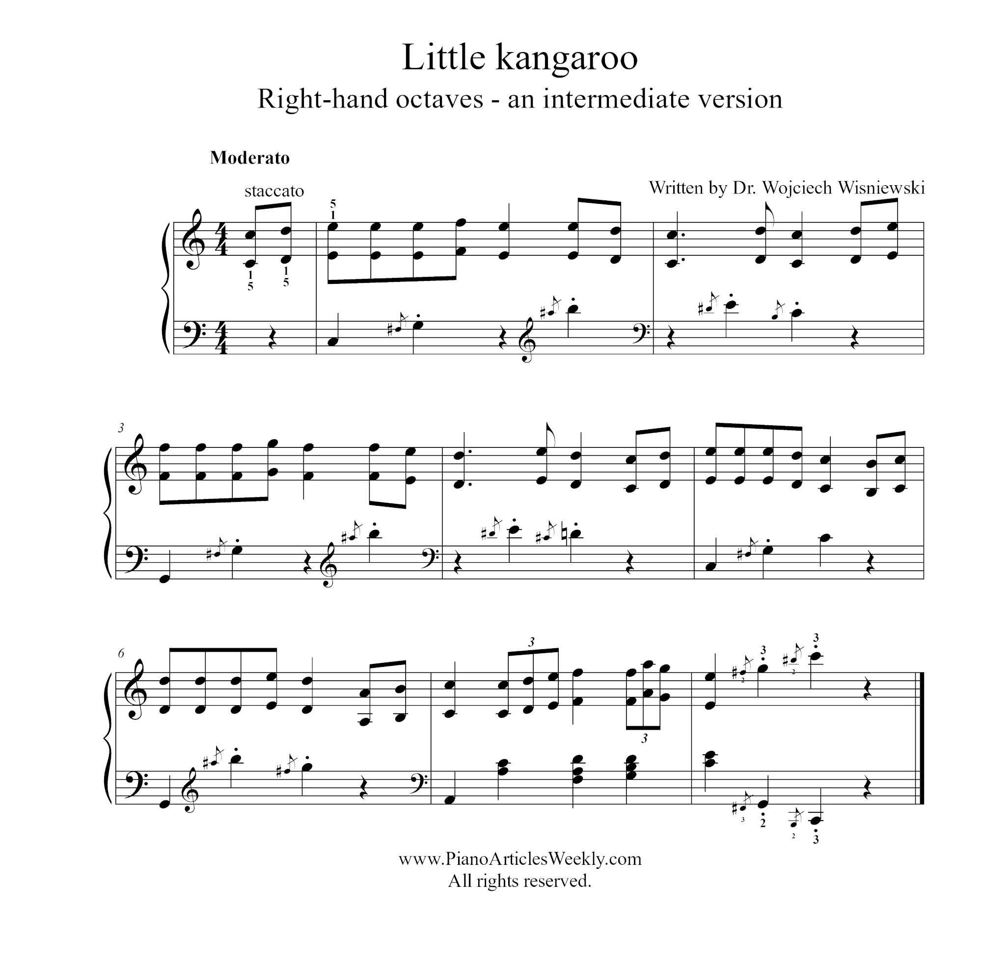 Little kangaroo - right hand octaves intermediate